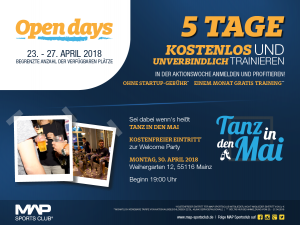 fitnessstudio Map sports Club mainz open days